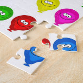 Puzzle Joyeux Ballons colorés d'anniversaire (Côté)