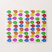 Puzzle Joyeux Ballons colorés d'anniversaire (Horizontal)