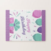 Puzzle Joyeux Ballons d'anniversaire (Horizontal)