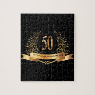 Puzzle Joyeux cadeau du cinquantième Mariage