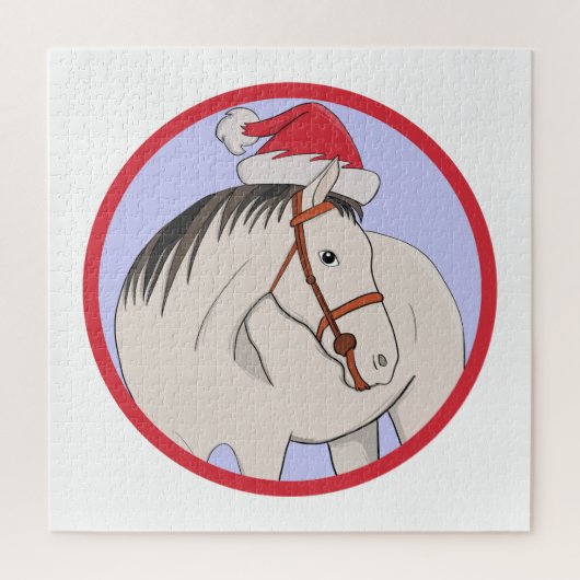 Puzzle Joyeux Cheval de Noël (Vertical)