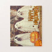 Puzzle Joyeux Chiens mignons d'Halloween en costumes fant (Vertical)