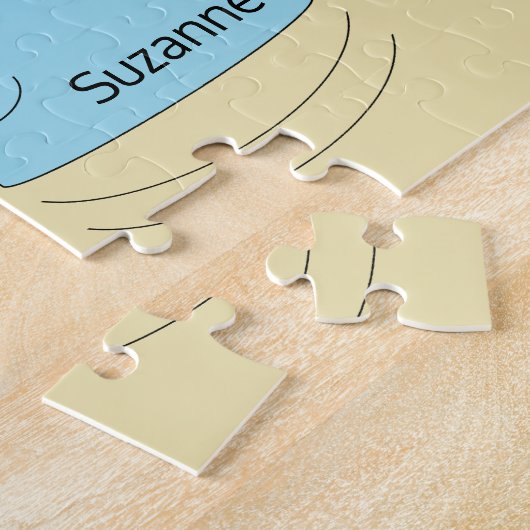 Puzzle Joyeux chocolat, beignets congelés et pâte à café  (Côté)