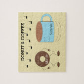 Puzzle Joyeux chocolat, beignets congelés et pâte à café  (Vertical)