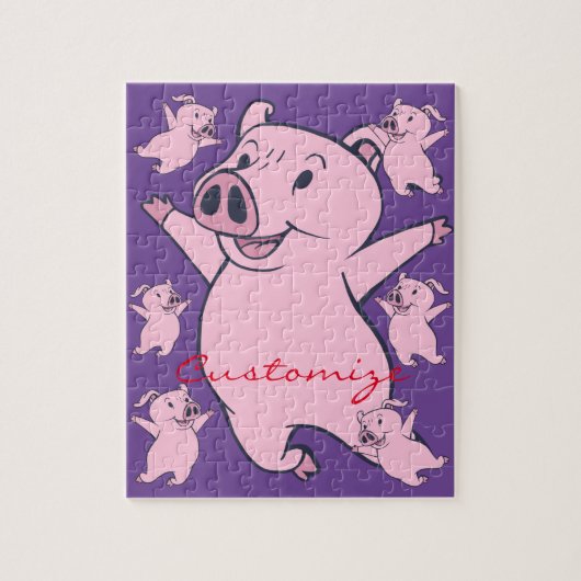 Puzzle Joyeux Cochon rose Sauter Thunder_Cove (Vertical)
