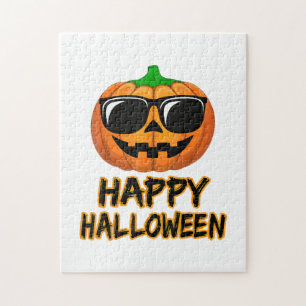 Puzzle Joyeux costume d'Halloween drôle Citrouille