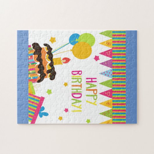 Puzzle Joyeux cupcake d'anniversaire (Horizontal)