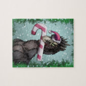 Puzzle Joyeux dinosaure de Noël (Horizontal)