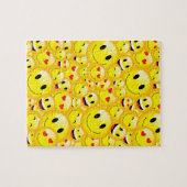 Puzzle Joyeux Emoji Jaune Visages souriants Hourdir (Horizontal)