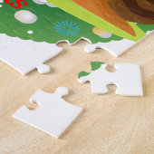 Puzzle joyeux escargot de noël (Côté)