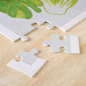 Puzzle Joyeux escargots sur l'art de la feuille de laitue (Côté)