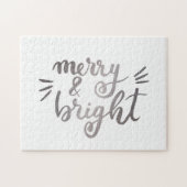 Puzzle Joyeux et lumineux - argent (Horizontal)