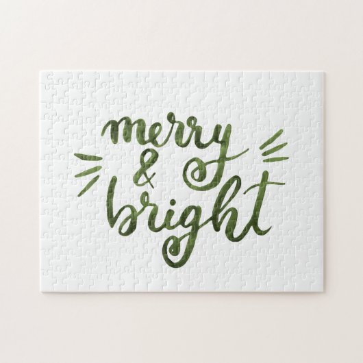 Puzzle Joyeux et lumineux - vert (Horizontal)