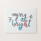 Puzzle Joyeux et lumineux - vert et rouge (Horizontal)