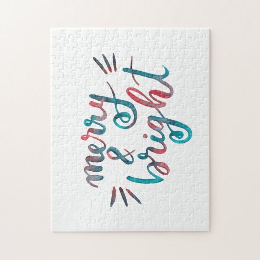 Puzzle Joyeux et lumineux - vert et rouge (Vertical)