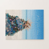 Puzzle Joyeux Floride Noël Tropical Beach Holiday Tree (Horizontal)