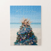 Puzzle Joyeux Floride Noël Tropical Beach Holiday Tree (Vertical)
