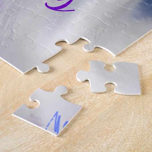 Puzzle Joyeux Gnome En Casquette Violet Chante Une Chanso (Côté)