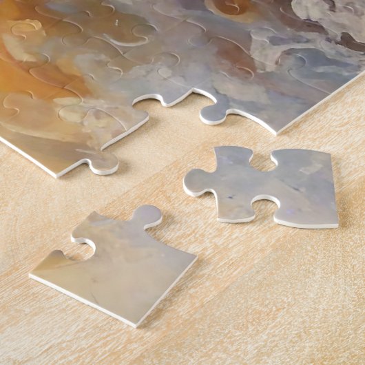 Puzzle Joyeux Golden Retriever Dans L'Eau (Côté)