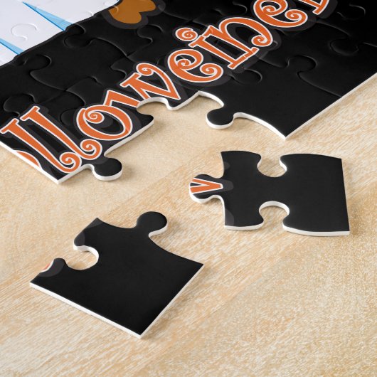Puzzle Joyeux Halloween Dachshund (Côté)