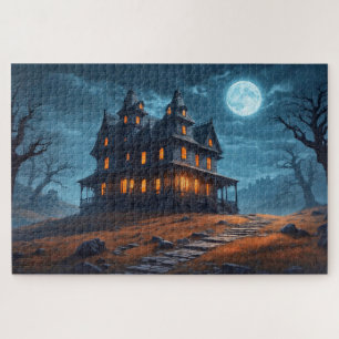 Puzzle Joyeux Halloween Maison hantée