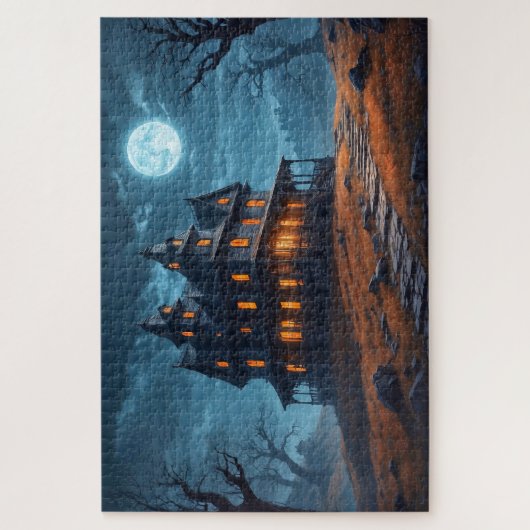 Puzzle Joyeux Halloween | Maison hantée (Vertical)