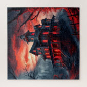 Puzzle Joyeux Halloween Maison Hantée Épouvantable (Vertical)