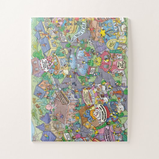 Puzzle Joyeux Hullabaloo Hollows Jour de l'An (Vertical)