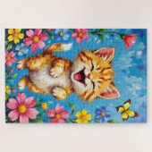 Puzzle Joyeux jardin Kitty (Horizontal)