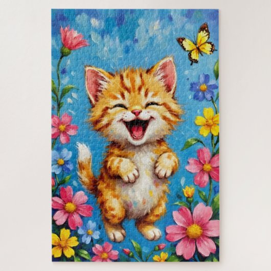 Puzzle Joyeux jardin Kitty (Vertical)