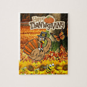 Puzzle Joyeux jour de Thanksgiving casse-tête dinde