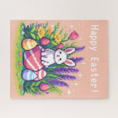 Puzzle Joyeux lapin de Pâques 8 bits art pixel (Horizontal)