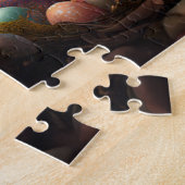 Puzzle Joyeux lapin de Pâques avec oeufs de Pâques (Côté)