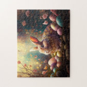 Puzzle Joyeux lapin de Pâques avec oeufs de Pâques (Vertical)
