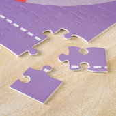 Puzzle Joyeux lapin de Pâques violet (Côté)