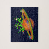 Puzzle Joyeux Martiens jouant une course à Saturne (Vertical)