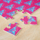 Puzzle Joyeux Noël Abstrait Purple Tree difficile (Côté)