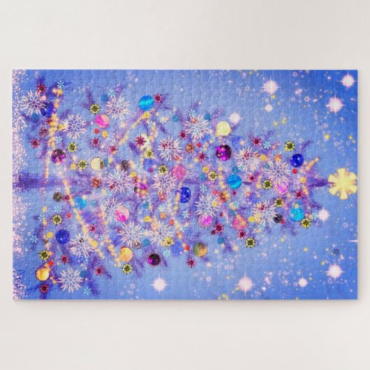 Puzzle Joyeux Noël - Arbre de Noël - Cadeau pour vous (Horizontal)