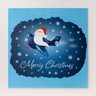 Puzzle Joyeux Noël avec le Père Noël