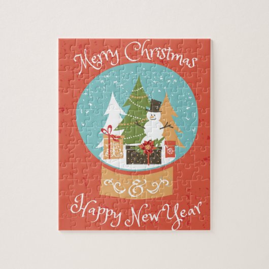 Puzzle Joyeux Noël Bonne année (Vertical)