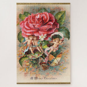Puzzle Joyeux Noël - Carte postale vintage de l'ère victo