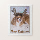 Puzzle Joyeux Noël Cavalier King Charles (Vertical)