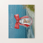 Puzzle Joyeux Noël côtier Hilton Head Island Beach (Vertical)