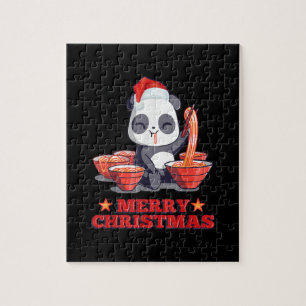 Puzzle Joyeux Noël Cute Ramen Panda nouilles japonaises