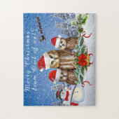 PUZZLE JOYEUX NOËL DE LA CHOUETTE À NOUS ! (Vertical)
