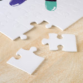 Puzzle Joyeux Noël dessin animé logo Robin (Côté)