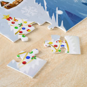 Puzzle Joyeux Noël et Rainbow Père Noël (Côté)