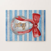 Puzzle Joyeux Noël Hilton Head Island Ours Ornement (Horizontal)