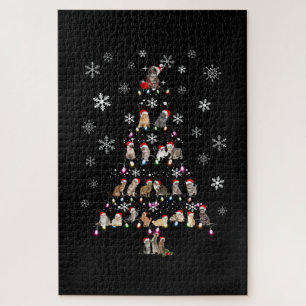 Puzzle Joyeux Noël   Joli sapin de Noël en chats