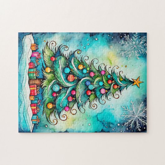 Puzzle Joyeux Noël | Joyeuses fêtes, tous (Horizontal)